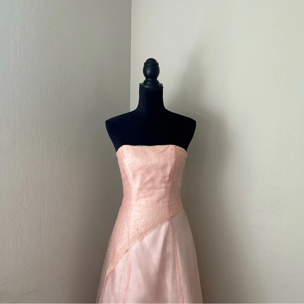 Y2K Pink Beaded Gown - Picture 5 of 16